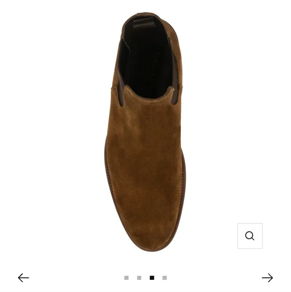 To Boot New York Shelby II Mid Brown Suede Chelsea Boot
